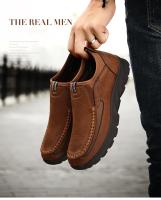 Zapatos informales para hombre, mocasines transpirables, zapatillas de deporte a la moda, cómodos, planos, hechos a mano, mocasines de ocio Retro, zapatos para hombre - details 1