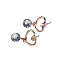 Colgantes de Pendiente de Zirconia Diseño de Corazón de Oro para Mujeres y Niñas - details 8