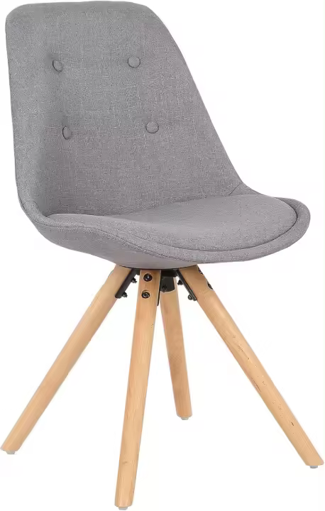 Sillas de Comedor Nórdicas Vintage de Madera Maciza Diseño Moderno Marrón Oscuro 2Pcs con Respaldo - 1