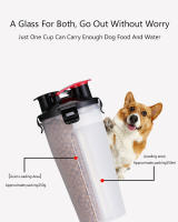 Taza de comida de agua de doble uso para mascotas, botella portátil para beber, tazón de comida plegable para perros, tazón de alimentación duradero para exteriores, tazón multifunción - details 2