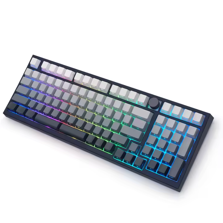 SKYLOONG GK980 QMK/VIA Teclado de Juegos Mecánico Retroiluminado RGB Intercambiable con USB - 1