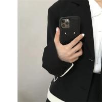 Funda protectora de cuero negro para iPhone 15, 14, 13, 12, 11 Pro Max, todo incluido - details 2