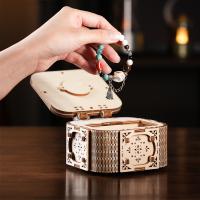 Caja de música mecánica, rompecabezas de madera para adultos, decoración de escritorio de madera artesanal, caja de música modelo 3D, ideal para regalos de vacaciones y cumpleaños - details 8