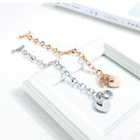 Pulsera con dije de corazón para mujer – Joyería de acero de titanio estilo INS con cierre OT – Minimalista y elegante - details 4