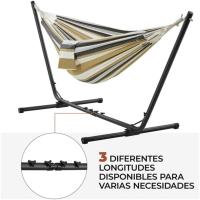 Hamaca Ajustable con Soporte 310/320/330*101*101,5cm Carga de 200kg Para Jardín Patio - details 4