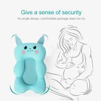 Almohada segura para bebé y soporte de asiento de baño plegable suave antideslizante para recién nacidos - details 11
