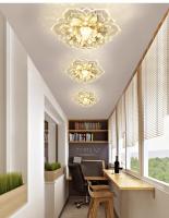 Lámpara LED de techo de cristal con forma de flor moderna, lámpara de techo para pasillo, sala de estar, dormitorio, cocina, pasillos - details 7