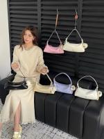 Bolso Baguette de cuero genuino a la moda para mujer, nuevo bolso de hombro informal que combina con todo - details 0