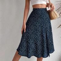 Falda de verano con estampado Floral para mujer, falda holgada de cintura alta, transpirable, elegante, ropa femenina - details 30