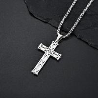 Collar Unisex de Acero de Titanio Cruza con Lazo Irlandés Longitud de 60CM - details 4