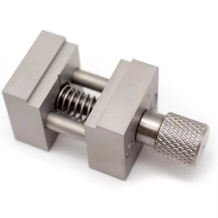 Mini tornillo de banco pequeño 2 en 1 de precisión de acero inoxidable, herramienta de fabricación de modelos ensamblados, accesorios de Hobby DIY - 1