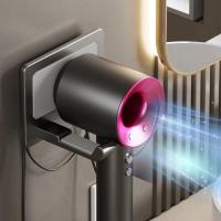 Soporte ajustable para montar en la pared, estante de almacenamiento para secador de pelo resistente y sin perforaciones, soporte para secador de pelo a prueba de herrumbre de aleación de aluminio - details 13