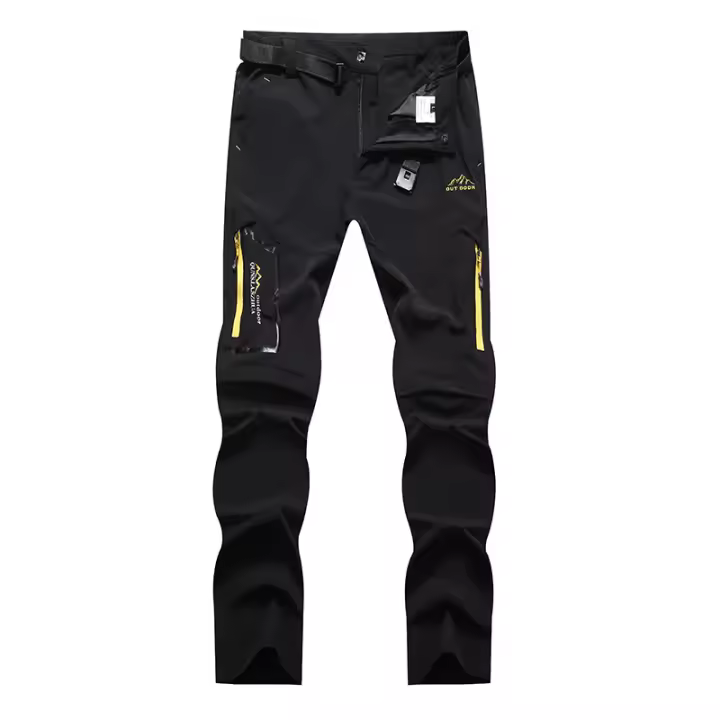 Pantalones de senderismo convertibles para hombre, ligeros, impermeables, de secado rápido, pantalones de pesca con cremallera - 1