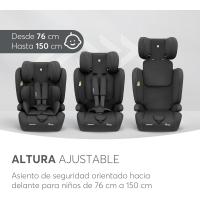 Silla de coche, Grupo 1/2/3, 9-36 kg (76-150 cm), Silla coche bebé y niños, Reposacabezas 13 posiciones, 15 meses a 12 años, Cadeira Auto, Gris - details 15
