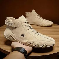 Botas Informales De Motocicleta Para Hombre, Zapatos Impermeables De Alta Calidad, Calzado De Lujo, Invierno, 2023 - details 4