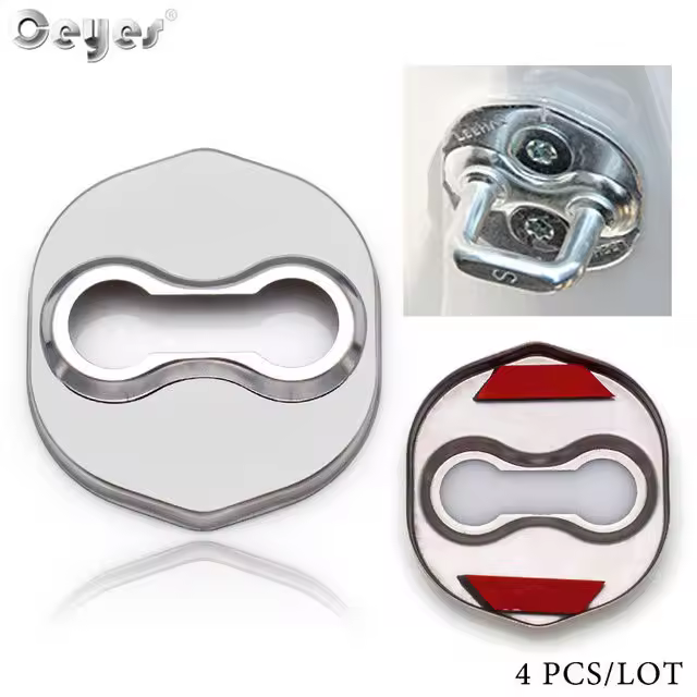 Cubiertas de Cerradura de Puerta Estilo Ceyes para Kia Accesorio de Decoración de Automóvil Protector de Cerradura - 1