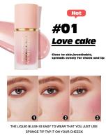 Maquillaje Colorete Líquido para Mejillas Acabado Mate, pastel de amor - details 3