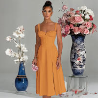 2025 Primavera/Verano nueva moda encaje Casual Slim fit Open Top Strap vestido de gama alta para mujeres - details 3