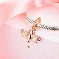 Pulsera Original de Plata de Ley 925, abalorio de lujo rosa, para fabricación de joyas - details 1