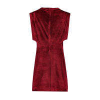 , nable Año Nuevo Corto sin mangas con hombreras de terciopelo, elegante vestido de noche para mujer - details 3