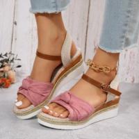 Sandalias informales con tacón de cuña para mujer, zapatos de verano - details 3