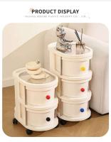 Gabinete de cajón de estante de almacenamiento de plástico multifuncional para sala de estar doméstica - details 1