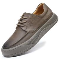 Nuevos zapatos Oxford informales de piel de vaca de alta gama para hombre, diseño italiano de moda, calzado deportivo para barco, duraderos y de alta gama, novedad de 2025 - details 3
