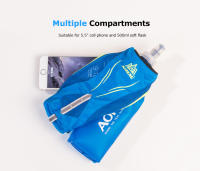 Botella de Agua de Mano para Correr AONIJIE E908 con Almacenamiento en la Muñeca Bolsa de Hidratación Paquete de Agua Suave para Carreras de Maratón - details 2