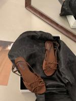 Zapatillas súper geniales, nuevo estilo de hadas de cabeza redonda abierta, sandalias planas de moda - details 7