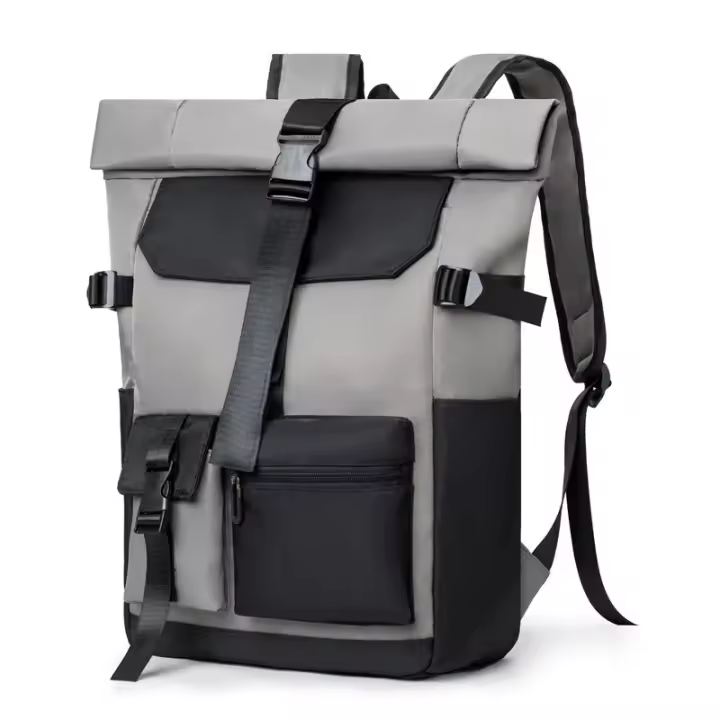 Mochila impermeable para deportes al aire libre para hombre, bolsa enrollable para ordenador portátil, viaje al aire libre, campamento - 1