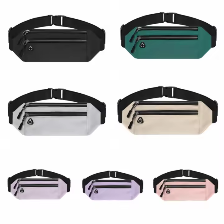 Riñoneras ultrafinas para correr, bolsa ligera impermeable para correr maratón, almacenamiento, bolsa deportiva multifunción para teléfono, deportes - 1