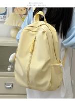 Mochila de viaje de gran capacidad, novedad de 2025, mochila escolar sencilla de Color sólido para estudiantes, Mochila deportiva, bolsa para ordenador - details 7