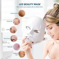 Foreverlily Máscara Facial LED de 7 Colores Terapia de Fotones para Eliminar Arrugas y Acné - details 4