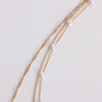 Collar de ala de Ángel con perlas en forma de corazón multicapa elegante para mujer, collar de alta gama con diseño de nicho - details 8