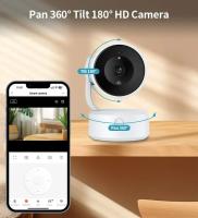 Cámara WIFI Tuya para interiores, monitor de bebé de 5MP, conversación bidireccional, Zoom 4X PTZ 360 °    Las cámaras de vigilancia admiten Alexa Google Smart Life - details 3