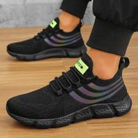 Zapatos de hombre, zapatillas clásicas transpirables para correr para hombre, zapatos de malla cómodos y ligeros para exteriores, zapatos para caminar sin cordones, Tenis Masculino - details 5