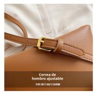 Nuevo bolso, textura de alta calidad, temperamento bandolera de hombro, bolso de cubo, bolso de mujer de tendencia de moda retro de gran capacidad - details 3