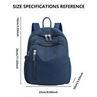 Mochila informal de moda para mujer, cierre de cremallera con correas de hombro fuertes, perfecto para el uso diario de la escuela - details 7
