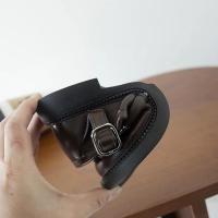 Zapatos de cuero para niños y niñas, mocasines versátiles de estilo británico a la moda, uniforme antideslizante de fondo suave, novedad de otoño, 2024 - details 10
