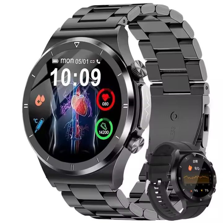 Reloj inteligente para hombre, dispositivo con control del azúcar en sangre, ECG, Bluetooth, llamadas, nuevo - 1