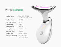 Dispositivo de belleza para rejuvenecimiento de la piel, masajeador Facial de cuello, vibración, Lifting, reafirmante, 3 colores - details 0