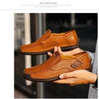 Zapatos Planos de Cuero Hechos a Mano para Hombre Moda Informal, Cómodos, Calidad Superior, Talla 48 - details 8