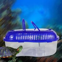 Contenedor de plástico portátil para el hogar, práctico contenedor de reptiles con mango, tarro de araña, tanque de tortuga, Habitat - details 1