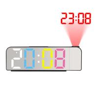 Reloj Despertador de Proyección Digital Rotativo Modo Nocturno Reloj de Pared LED Electrónico para Dormitorio 12H/24H - details 5