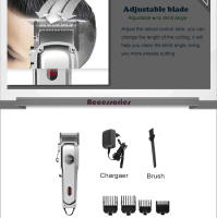 Kemei-cortadora de pelo profesional KM-1998 para hombre, máquina de afeitar de alta calidad, con batería de 2000mAh, muy ligera y silenciosa - details 7