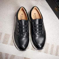 Zapatos de cuero de lujo ligeros zapatos casuales de cuero para hombres zapatos de hombre de fiesta de moda - details 9