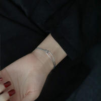Pulsera De Beads Geométricas De Plata Esterlina 925 Para Mujeres Estilo Simple Y Temperamento Joyería De Mano Para Fiestas - details 22