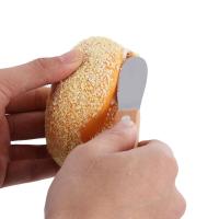 Cubiertos con mango de madera, espátula para mantequilla de acero inoxidable, raspador de crema, accesorios de cocina, herramientas para queso - details 1