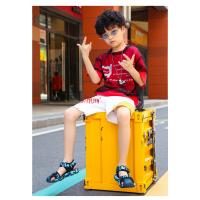 Sandalias de playa de verano para niños, sandalias deportivas antideslizantes transpirables, zapatos de playa para exteriores para niños, zapatos de seguridad planos suaves con punta cerrada - details 15