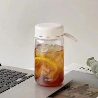 Taza de plástico transparente de 450ml, cuerda de elevación, botellas de agua y leche a prueba de fugas, botella de agua potable portátil a prueba de polvo, té de burbujas - details 10